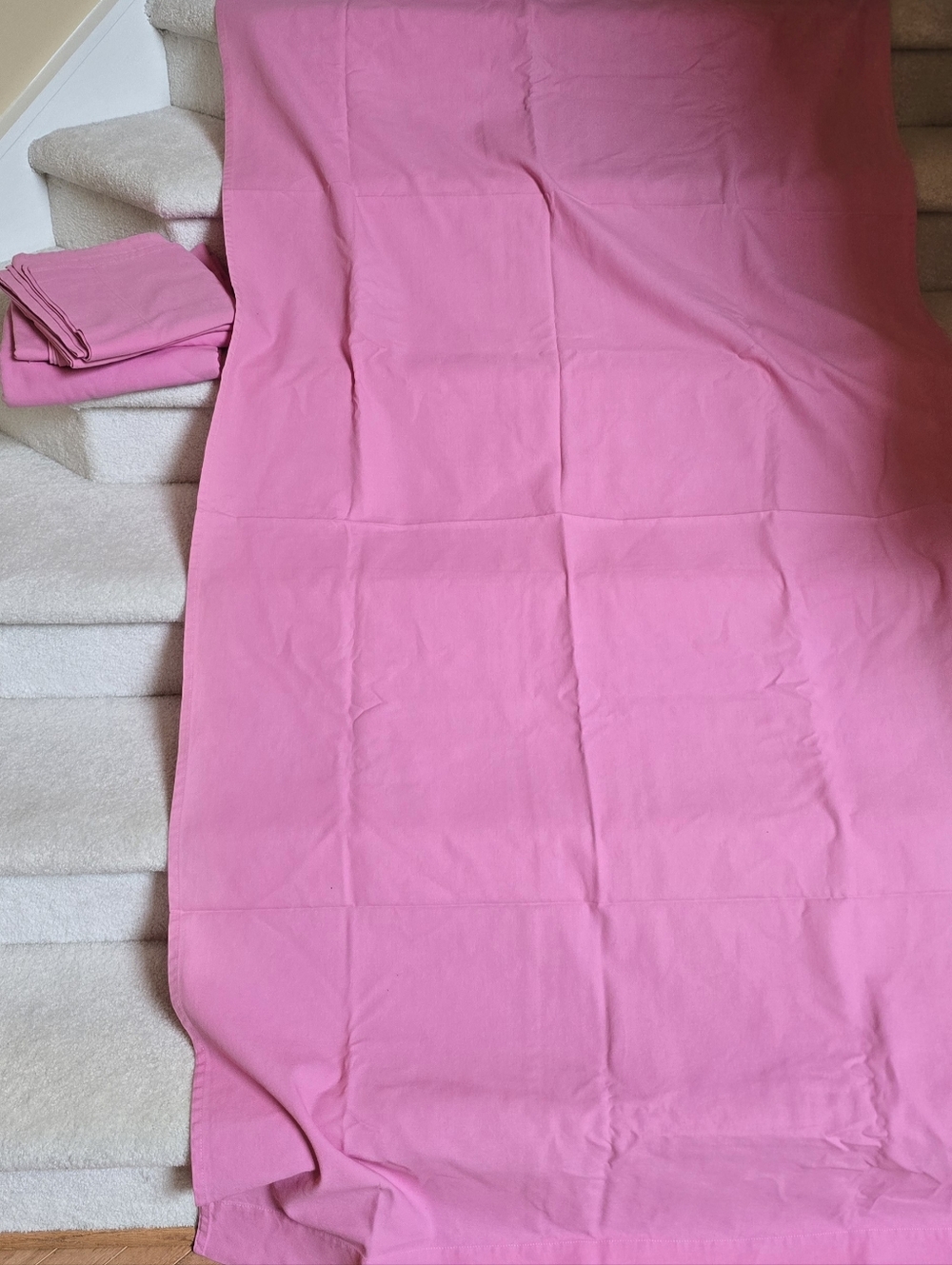 Pottery Barn Kids Solid Pink Curtain Panels